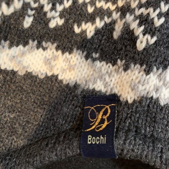 Gray and White Knit Winter Hat - Picture 2 of 3